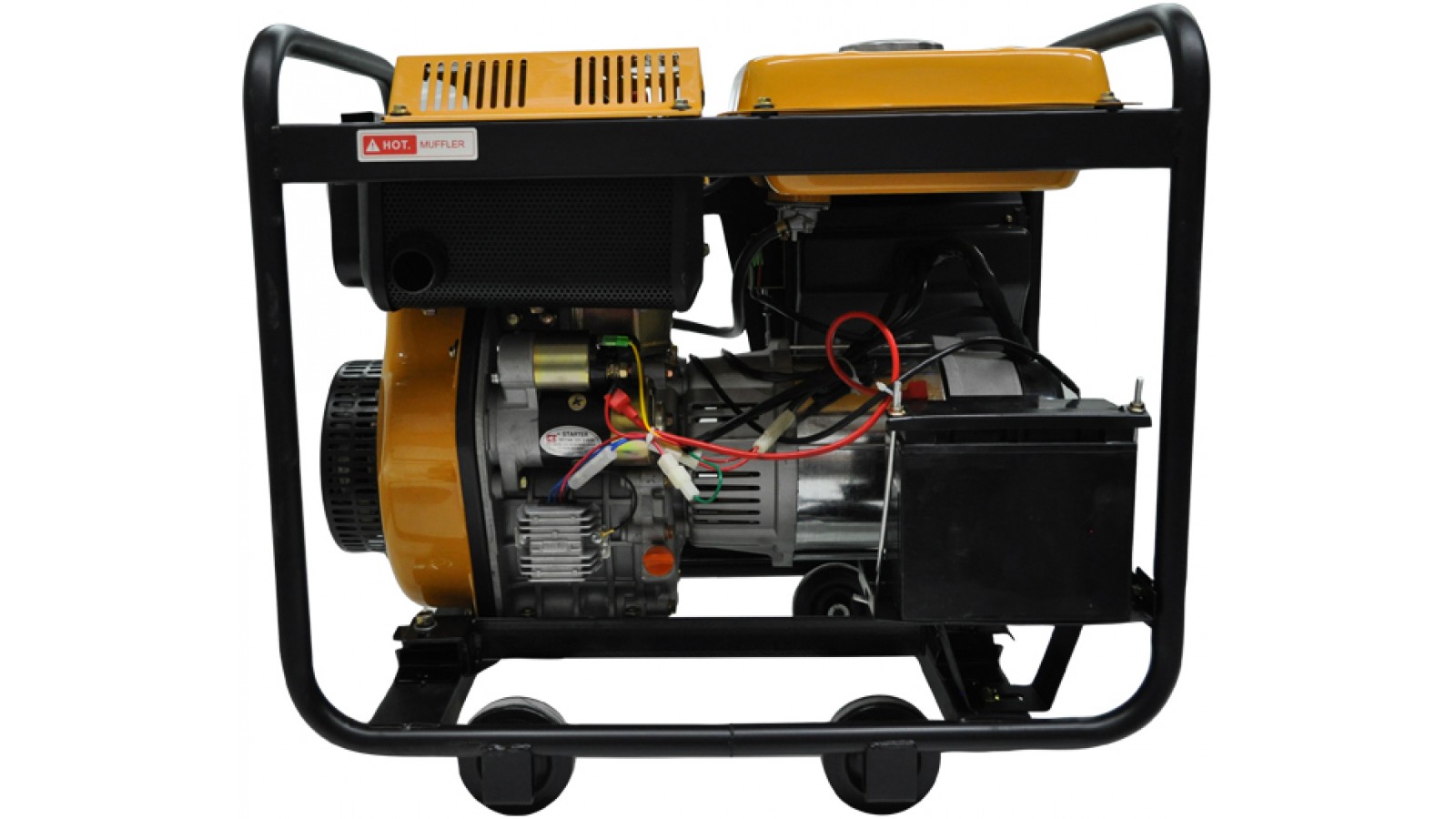 Generatore di corrente Diesel 6 KW Trifase - Gruppo elettrogeno avviamento elettrico/manuale 